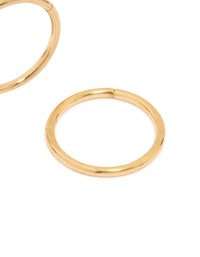 Waterproof Gold Plated Stainless Steel Sleeper Earrings - link has visual effect only