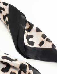 Leopard Fabric Satin Scarf - link has visual effect only
