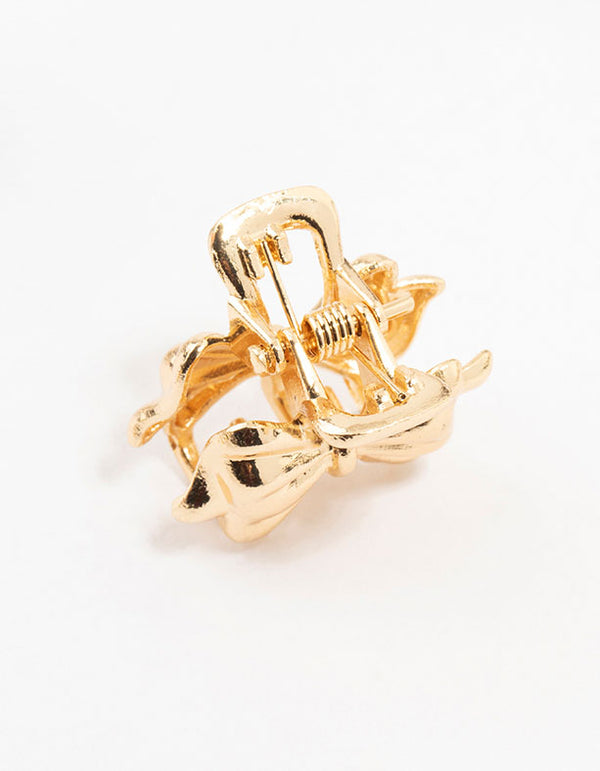 Mixed Metals Mini Bow Clips