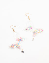 Butterfly Shaker Drop Earrings - link has visual effect only