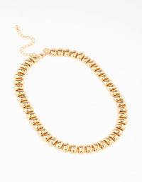 Gold Plated Textured Rectangle Necklace - link has visual effect only