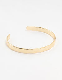 Gold Plated Brass Hammer Wrist Cuff - link has visual effect only