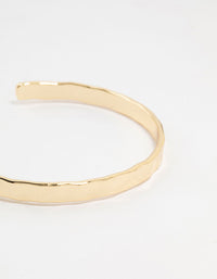 Gold Plated Brass Hammer Wrist Cuff - link has visual effect only