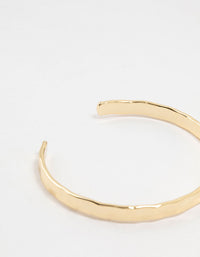 Gold Plated Brass Hammer Wrist Cuff - link has visual effect only