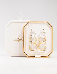 Mixed Metals Clean Hoops 3-Pack - link has visual effect only