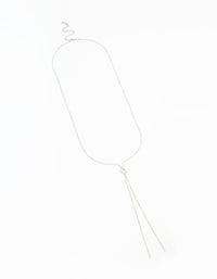 Silver Dainty Y-Necklace - link has visual effect only