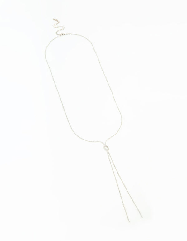 Silver Dainty Y-Necklace