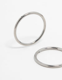 Titanium Sleeper Earrings 12 mm - link has visual effect only