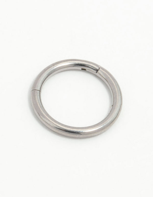 Titanium Clicker Ring 8 mm