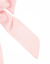 Medium Pink Satin Bow Clips 2-Pack - link has visual effect only