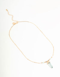 Blue Bead Shard Necklace - link has visual effect only