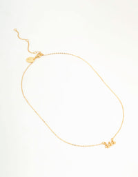 Gold Plated Cubic Zirconia 444 Angel Number Necklace - link has visual effect only