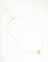 Gold Plated Sun & Cubic Zirconia Pendant Necklace - link has visual effect only