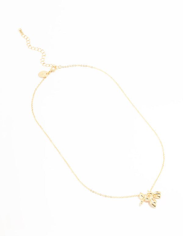 Bubble Dog Gold Necklace