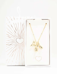Bubble Dog Gold Necklace - link has visual effect only