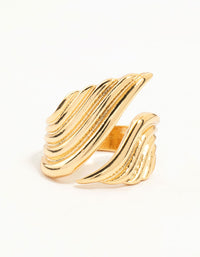 Gold Plated Open Curve Wrapped Ring - link has visual effect only