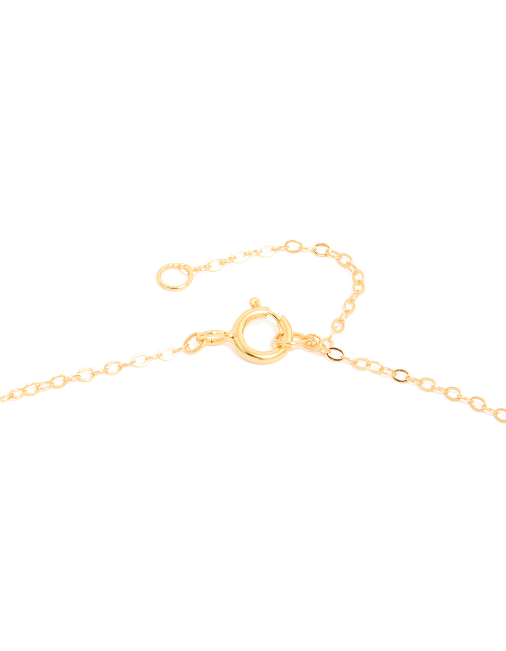 Gold Plated Sterling Silver Rosary Cross Necklace