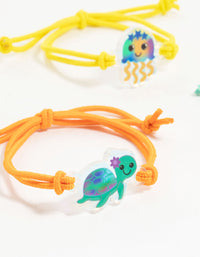 Kids Ocean Themed BFF Stretch Bracelets 5-Pack - link has visual effect only