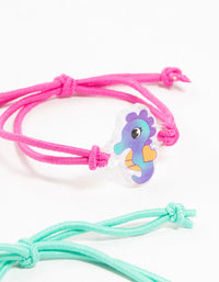 Kids Ocean Themed BFF Stretch Bracelets 5-Pack - link has visual effect only