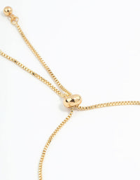 Gold Plated Mini Cubic Zirconia Flower Toggle Bracelet - link has visual effect only