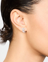 Silver Cat Stud Earrings - link has visual effect only