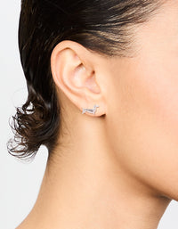 Silver Dachshund Stud Earrings - link has visual effect only