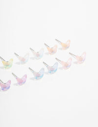 Acrylic Basic Butterfly Stud Earrings 8-Pack - link has visual effect only