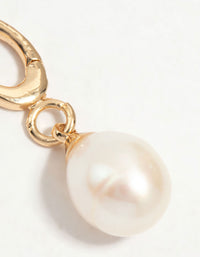 Gold Plated Freshwater Pearl Charm - link has visual effect only