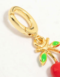 Gold Plated Cherry Charm - link has visual effect only