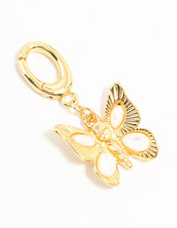 Gold Plated Opulent Butterfly Charm - link has visual effect only