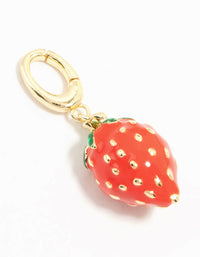 Gold Plated Strawberry Charm - link has visual effect only