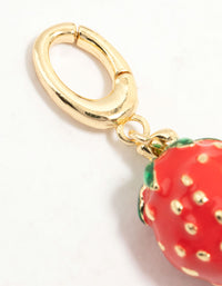 Gold Plated Strawberry Charm - link has visual effect only