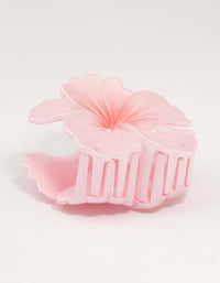 Pink Ombre Hibiscus Claw Clip - link has visual effect only
