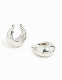 Waterproof Stainless Steel Full Bubble Hoop Earrings - link has visual effect only