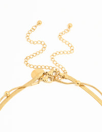 Waterproof Gold Plated Stainless Steel Ball Chain Layered Necklace - link has visual effect only