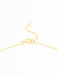 Gold Plated Sterling Silver Cubic Zirconia Flower Necklace - link has visual effect only