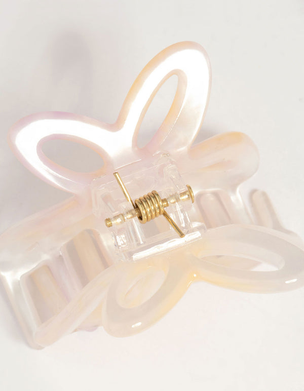 Blue & Pink Acrylic Butterfly Claw Clips 2-Pack