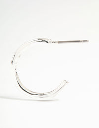 Silver Thin Twisted Hoop Earrings 2-Pack - link has visual effect only