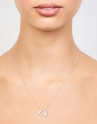 Silver Ball Chain O Ring Necklace - link has visual effect only