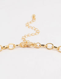 Gold Plated Heart & Sun Charm Necklace - link has visual effect only