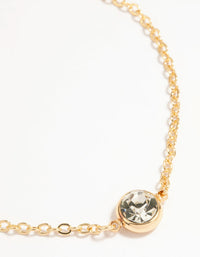 Gold Diamante Mixed Chain Bracelets 4-Pack - link has visual effect only