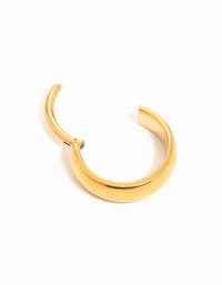 Gold Plated Surgical Steel Round Full Hoop Belly Bar - link has visual effect only