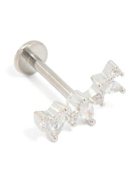 Titanium Diamante Strand Single Flat Back Stud - link has visual effect only