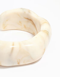 White Acrylic Marble Wrist Cuff - link has visual effect only