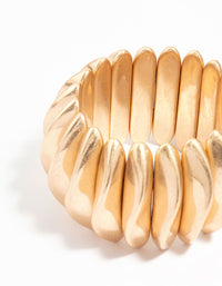 Gold Disc Stretch Bracelet - link has visual effect only