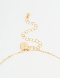 Gold Plated Cubic Zirconia Baguette Heart Pendant Necklace - link has visual effect only