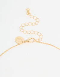 Gold Plated Pearl Flower Trio Y-Necklace - link has visual effect only