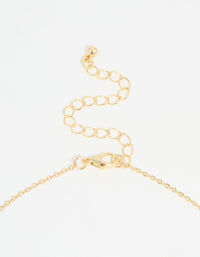 Gold Plated Diamante Butterfly Dainty Charm Necklace - link has visual effect only