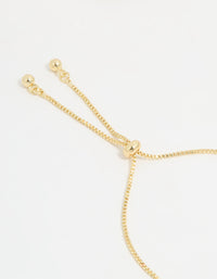 Gold Plated Multi Mini Flower Toggle Bracelet - link has visual effect only