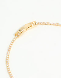 Gold Plated Flower Cupchain Bracelet - link has visual effect only